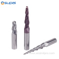 Solid Carbide Tapered Degree End Mill for Steel